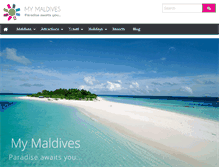 Tablet Screenshot of mymaldives.com